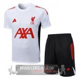 Set Completo Maglia Formazione Liverpool 2025 2026 Bianco Rosso Nero