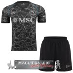 Speciale Set Completo Uomo Maglia Calcio SSC Napoli 2023-24 Nero