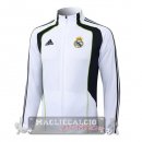 Lunga Zip Giacca Real Madrid 2025 2026 Bianco Nero Verde