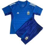 Maglia Calcio Portiere Argentina Set Completo Uomo 2022 Blu