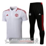 Manchester United bianco I nero Maglia Set Completo POLO 2021-22