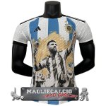 Thailandia Speciale Giocatori Maglia Calcio Argentina 2023 Blu Bianco