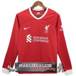 Tailandia Home Manga Larga Maglia Calcio Liverpool 2023-24