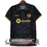 Tailandia Speciale Maglia Calcio Barcellona 2023-24 Nero Giallo