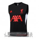Maglia Senza Maniche Formazione Liverpool 2025 2026 Nero Rosso