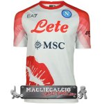 Tailandia Speciale Maglia Calcio SSC Napoli 2023 Bianco Rosso