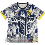 Thailandia Speciale Maglia Brasile 2026 Grigio Bianco Giallo