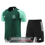 Formazione Bambino Set Completo Maglia Algeria 2023 Verde Nero