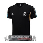 Real Madrid Formazione Maglia Calcio 2023-24 Nero Giallo