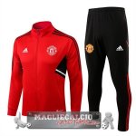 Manchester United Insieme Completo Rosso Nero Giacca 2022-23