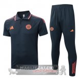 Bayern Monaco Grigio Navy Set Completo Maglia POLO 2025 2026