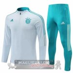 Bayern Monaco Insieme Completo Grigio Verde Giacca 2021-22