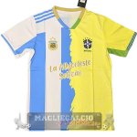 Thailandia Speciale Maglia Brasile 2026 Blu II Giallo