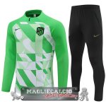 Felpa Da Allenamento Set Completo Atlético Madrid 2023-24 Verde Nero