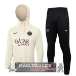 Set Completo Felpa Cappuccio Bambino Paris Saint Germain 2023-24 Giallo Nero