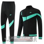 Nike Set Completo Nero Blu Giacca Lunga Zip 2022-23