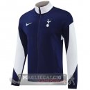 Lunga Zip Giacca Tottenham Hotspur 2025 2026 Blu Bianco