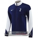 Lunga Zip Giacca Tottenham Hotspur 2025 2026 Blu Bianco