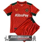 Wolves Set Completo Bambino Maglia Calcio Away 2023-24