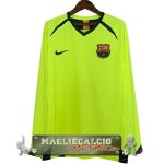 Away Manica Lunga Maglia Calcio Barcelona Retro 2005-2006