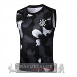Maglia Senza Maniche Formazione Corinthians Paulista 2025 2026 Nero Grigio