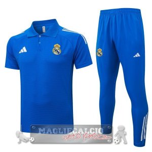 Real Madrid Blu Maglia POLO Set Completo 2025 2026