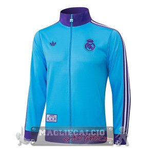 Lunga Zip Giacca Real Madrid 2025 2026 Blu Purpureo