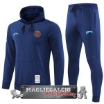Paris Saint Germain Insieme Completo Bambino Blu Giacca Felpa Cappuccio 2022-23