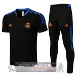Real Madrid Formazione Set Completo Maglia Calcio 2021-22 nero I blu