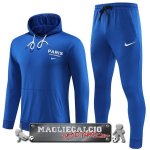 Paris Saint Germain Insieme Completo Bambino Blu Giacca Felpa Cappuccio 2023-24