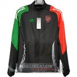 Giacca a vento Arsenal 2024 2025 Nero Verde