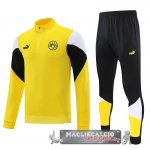 Borussia Dortmund Insieme Completo Giallo Nero Bianco Giacca 2021-22