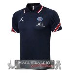Paris Saint Germain Nero Rosso Bianco Maglia POLO 2021-22