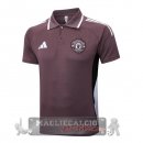 Manchester United Purpureo Nero Maglia POLO 2025 2026
