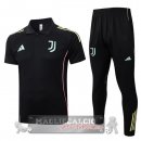 Juventus Nero Maglia POLO Set Completo 2025 2026
