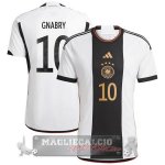 10 Gnabry Home Maglia Calcio Germania Coppa del Mondo 2022