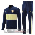 UNAM Pumas Insieme Completo Giallo Blu Giacca 2021-22