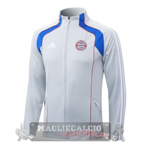 Lunga Zip Giacca Bayern Munich 2025 2026 Grigio Blu Rosso