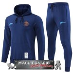 Paris Saint Germain Insieme Completo Blu Giacca Felpa Cappuccio 2022-23