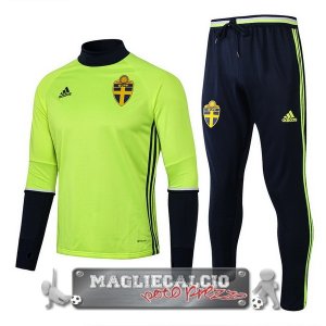 Svezia Insieme Completo Verde Giacca EURO 2018