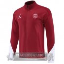 Lunga Zip Giacca Paris Saint Germain 2025 2026 Rosso Bianco