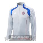 Lunga Zip Giacca Bayern Munich 2025 2026 Grigio Blu Rosso
