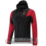 Jordan Nero Rosso Giacca A Vento 2022
