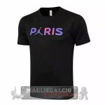 Paris Saint Germain Formazione Maglia Calcio 2021-22 Nero Purpureo