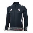 Lunga Zip Giacca Real Madrid 2025 2026 Grigio Navy