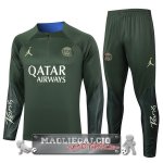 Felpa Da Allenamento Set Completo Paris Saint Germain 2023-24 Verde