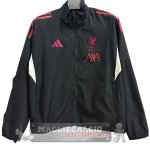 Giacca a vento Liverpool 2025 2026 Nero Rosso