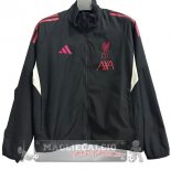 Giacca a vento Liverpool 2025 2026 Nero Rosso