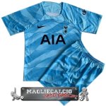 Tottenham Hotspur Set Completo Bambino Maglia Calcio Portiere 2023-24 Blu
