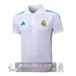 Real Madrid Bianco Blu Maglia POLO 2025 2026